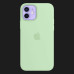 Оригінальний чохол Apple Silicone Case with MagSafe для iPhone 12 mini (Pistachio) (MJYV3)